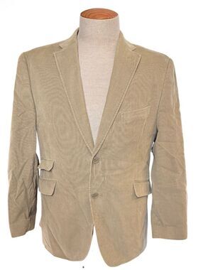 Madison Corduroy Men’s Blazer Sport Coat 42S Tan Khaki